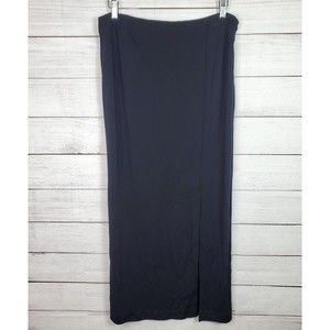 Mixit Stretch Black Long Y2K Skirt Side Zip Women's Size 14 NWT